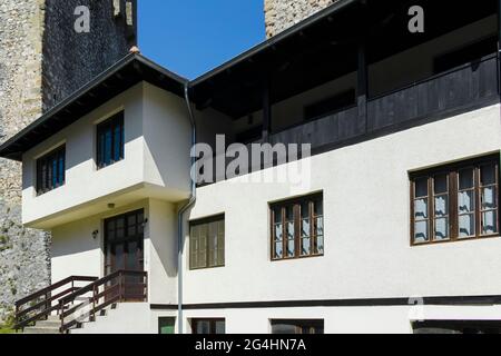 DESPOTOVAC, SERBIA - 11 AGOSTO 2019: Edifici medievali al monastero di Manasija, Sumadija e Serbia occidentale Foto Stock