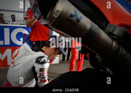 Hohenstein Ernstthal, Germania. 20 Giugno 2021. Gare al Gran Premio di Germania del MotoGP Liqui Moly sul circuito Sachsenring di Hohenstein-Ernstthal, Germania, giugno 20, 2021 nella foto: Carreras del Gran Premio Liqui Moly de MotoGP de Alemania en el circuito de Sachsenring, Hohenstein-Ernstthal, Alemania 20 de Junio de 2021 POOL/ MotoGP.com/Cordon le immagini per la stampa saranno solo per uso editoriale. Credito obbligatorio: © motogp.com credito: CORDON PRESS/Alamy Live News Foto Stock