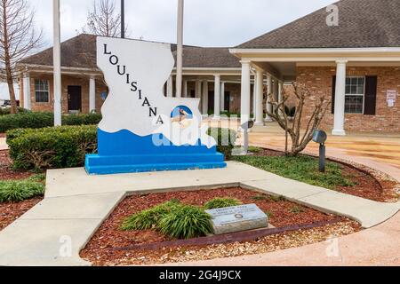 Kentwood, LOUISIANA - 23 gennaio 2021: Centro di accoglienza della Louisiana Foto Stock