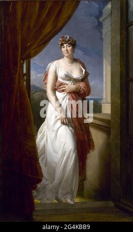 Portrait of th& xe9;r& xe9;sa Cabarrus, Madame Tallien (1773-1835), 1805. Trovato nella collezione di Mus& xe9;e Carnavalet, Parigi. Foto Stock