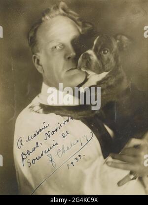 Ritratto del cantante Feodor Ivanovich Chaliapin (1873-1938), c.. 1930. Collezione privata. Foto Stock