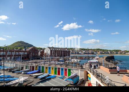 Porto di Berwick Nord in un giorno estivo 2021 Foto Stock