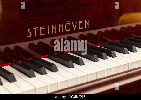 Dettaglio di un pianoforte Steinhoven Foto Stock