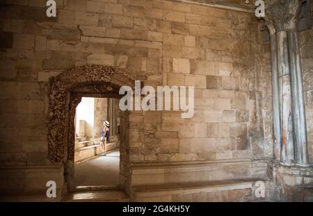 Castello di Castel del Monte, Santa Maria del Monte, Andria, Puglia, Italia, Europa Foto Stock