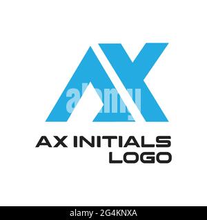 Ispirazione esclusiva dal design con logo AX Illustrazione Vettoriale