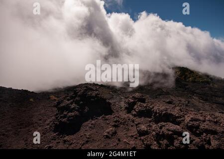 Panorama sull'Etna, Sicilia, Italia, Europa Foto Stock