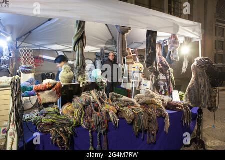 Marcatino dell'Artigianato, mercato artigianale in via Carlo Alberto, Torino, Italia, Europa Foto Stock