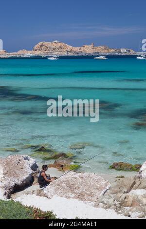 FRANCIA (2B). CORSICA, CORSICA DEL NORD. ATMOSFERA ESTIVA A BALAGNE, BELLE SPIAGGE. Foto Stock