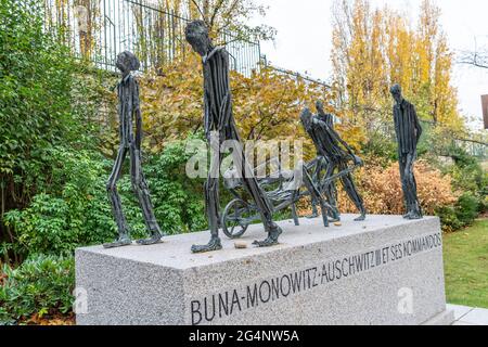 Memoriale per coloro che sono tenuti nei campi di concentramento dai nazisti. Foto Stock
