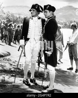 Trevor Howard, Marlon Brando, 'Mutiny on the Bounty' (1962) MGM / riferimento file n. 34145-315THA Foto Stock