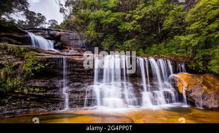 Cascate Cascade in streaming Jamison Creek Foto Stock