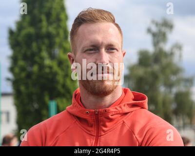 Discus Thrower tedesco Christoph Harting SCC Berlino al Schönebecker Solecup 2021 Foto Stock