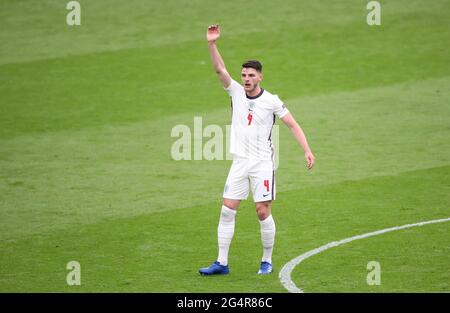 Londra, Regno Unito. 22 Giugno 2021. Declan Rice (e) al match UEFA EURO 2020 Group D della Repubblica Ceca contro Inghilterra al Wembley Stadium di Londra, Regno Unito, il 22 giugno 2020. Credit: Paul Marriott/Alamy Live News Foto Stock