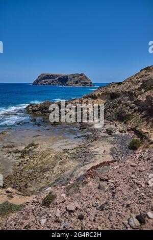 Porto dos Frades, Isola di Porto Santo Foto Stock