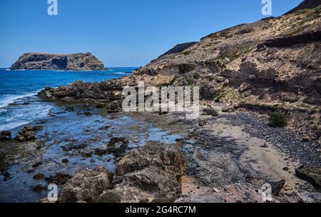 Porto dos Frades, Isola di Porto Santo Foto Stock