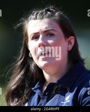 Hollie Arnold MBE durante l'annuncio della squadra di atletica para al Centro di Atletica ad alte prestazioni della Loughborough University. Data immagine: Mercoledì 23 giugno 2021. Foto Stock