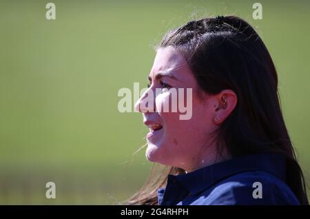 Hollie Arnold MBE durante l'annuncio della squadra di atletica para al Centro di Atletica ad alte prestazioni della Loughborough University. Data immagine: Mercoledì 23 giugno 2021. Foto Stock