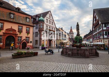 Centro storico, Gengenbach, Germania Foto Stock