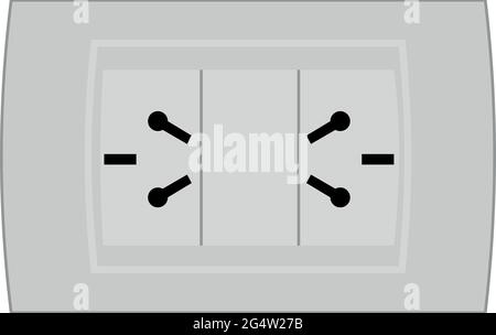 Illustrazione vettoriale della presa del plugin a parete Illustrazione Vettoriale