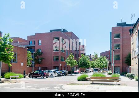 Lo sviluppo del Peabody Group sulla base dell'ex Plaistow Hospital (1901 - 2006) a Samson Street, Plaistow, Newham, Londra, Regno Unito Foto Stock