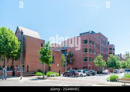 Lo sviluppo del Peabody Group sulla base dell'ex Plaistow Hospital (1901 - 2006) a Samson Street, Plaistow, Newham, Londra, Regno Unito Foto Stock