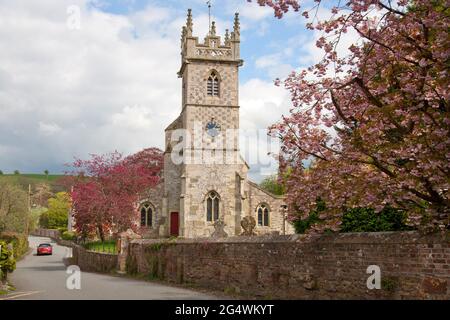 St Giles Church, Great Wishford, Wylye Valley, nr Wilton, Salisbury, Wiltshire, Inghilterra Foto Stock