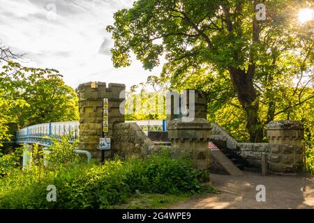 Deepdale Aqueduct al Castello di Barnard, Teesdale Foto Stock