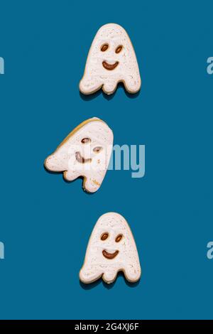 Studio di biscotti Halloween a forma di fantasma Foto Stock