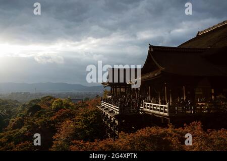 Il Kiyomizudera 'Tempio dell'acqua pura' a Kyoto, Giappone Foto Stock