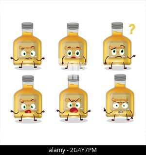 Carattere cartoon di arak di cocco con che espressione. Illustrazione vettoriale Illustrazione Vettoriale