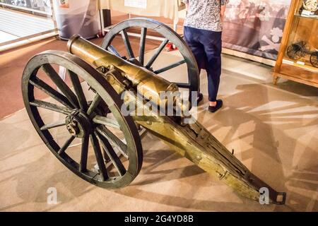 Musée de l'Artillerie - Draguignan (Var, Francia) : 4 cannone da montagna 1859 modello De la HITTE sistema Foto Stock