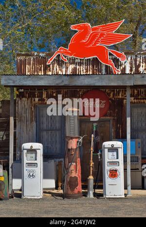 Negozio di articoli da regalo Route 66 a Hackberry, Arizona Foto Stock