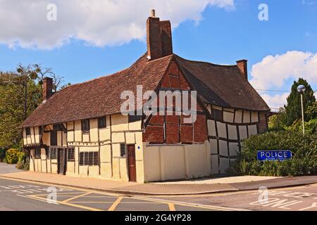 Masons Court, Rother Street, Stratfor-upon-Avon. La più antica casa di Stratford-upon-Avon risalente al 1481 Foto Stock