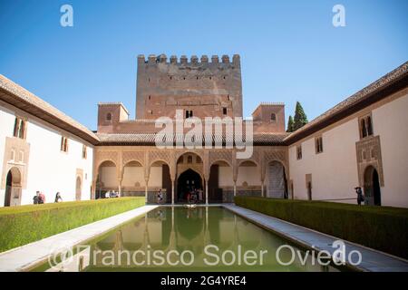 alambra de granada monumento nacional Foto Stock