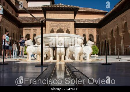 alambra de granada monumento nacional Foto Stock