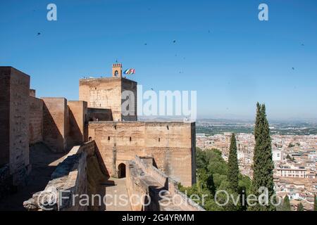 alambra de granada monumento nacional Foto Stock