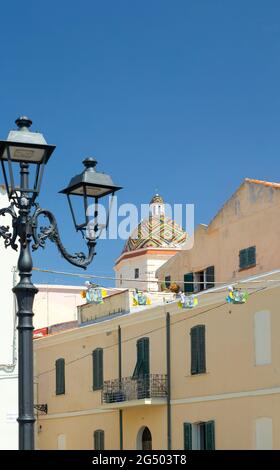 Chiesa San Michele Dome Alghero, Sardegna, Italia EU Foto Stock