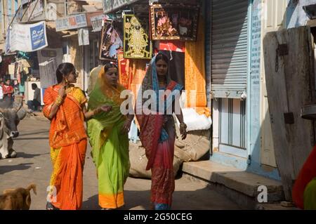 Indian Street trader Foto Stock