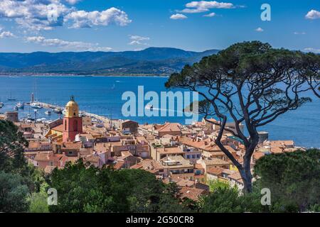 VAR (83) SAINT-TROPEZ VISTA DALLA CITTADELLA Foto Stock