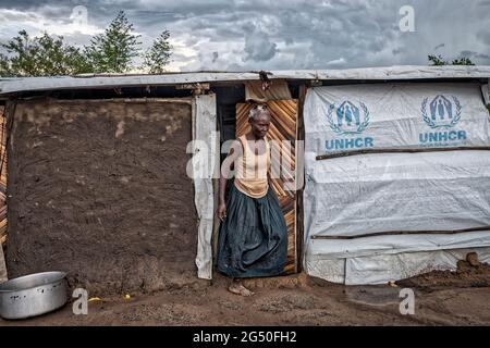 Bidibidi, Morobi, campo profughi, Uganda, Africa Foto Stock