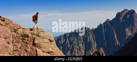 FRANCIA, HAUTE-CORSE (2B) GR 20 NORD BONIFATU Foto Stock