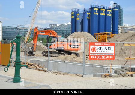 Il sito di costruzione del Museo del XX secolo a Berlino, in Germania - 21 giugno 2021 Foto Stock