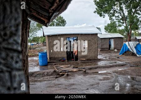 Bidibidi, Morobi, campo profughi, Uganda, Africa Foto Stock