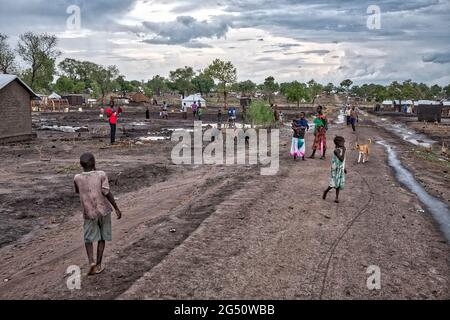 Bidibidi, Morobi, campo profughi, Uganda, Africa Foto Stock