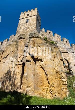 Il castello gotico Helfenburk, Repubblica Ceca Foto Stock