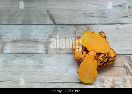 Oca, tubero utilizzato nella cucina peruviana e le Ande americane Foto Stock