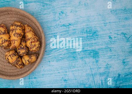 Oca, tubero utilizzato nella cucina peruviana e le Ande americane Foto Stock