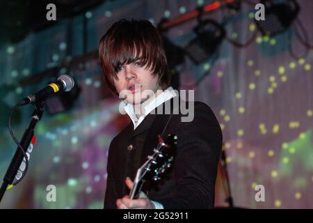 Josh McClorey (Guitar) la band Strypes rock di Cavan, Irlanda. Foto Stock