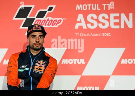 Assen, Paesi Bassi. 24 Giugno 2021. Conferenza stampa per il Gran Premio di Assen MotoGP Motul TT sul circuito di Assen, Paesi Bassi, 24 giugno 2021 nella foto: Oliveira Rueda de prensa del Gran Premio Motul TT Assen de MotoGP en el circuito de Assen, Paises Bajos 24 de Junio de 2021 POOL/ MotoGP.com/Cordon le immagini per la stampa saranno solo per uso editoriale. Credito obbligatorio: © motogp.com credito: CORDON PRESS/Alamy Live News Foto Stock