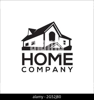 HOME AZIENDA logo design ispirazione Illustrazione Vettoriale